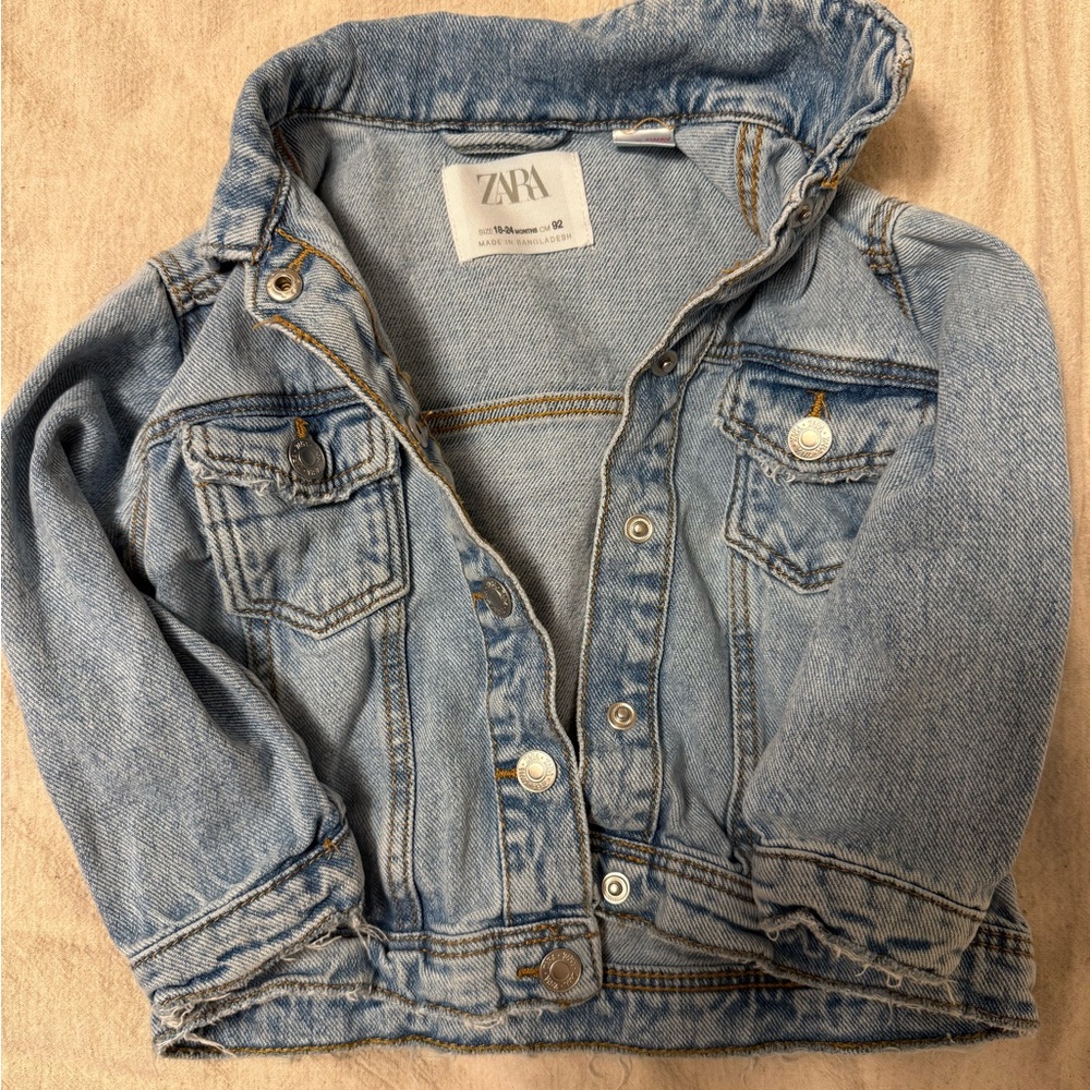 Zara Classic Blue Denim Jacket